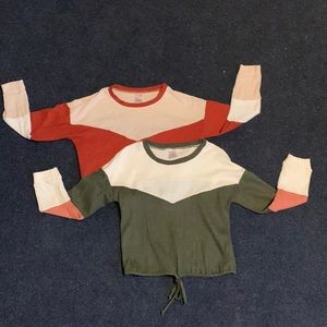 Lot of three long sleeve shirts-Size S